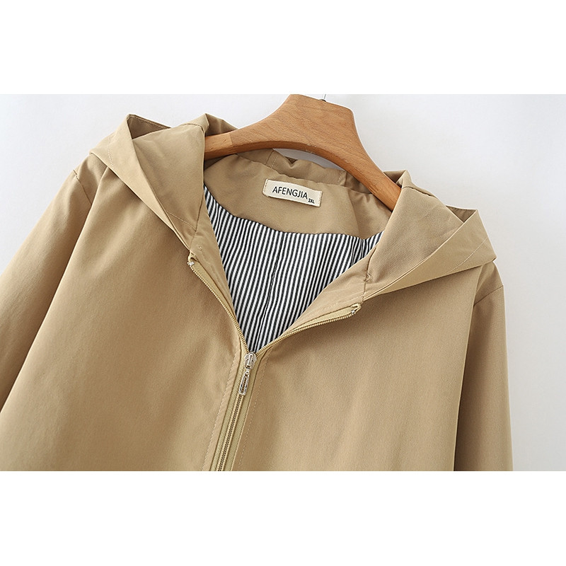 Liela izmēra 2XL-5XL Rudens ziemas garais mētelis sieviešu darba apģērbs liela izmēra apģērbs