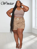 Wmstar Seturi de două piese mărime Plus pentru femei Nou în seturi asortate Pantaloni scurți largi Trening Casual de vară Vânzare cu ridicata Dropshipping 2023