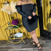 Pavasaris vasara vienkrāsains seksīgs viena vārda apkakle, pūkaina mežģīņu tendence liela izmēra apģērbi sievietēm ar garām piedurknēm soma gurniem līdz ceļgaliem