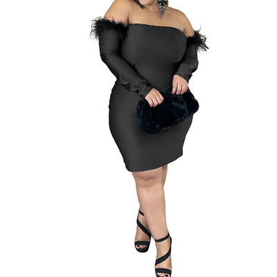 Pavasaris vasara vienkrāsains seksīgs viena vārda apkakle, pūkaina mežģīņu tendence liela izmēra apģērbi sievietēm ar garām piedurknēm soma gurniem līdz ceļgaliem