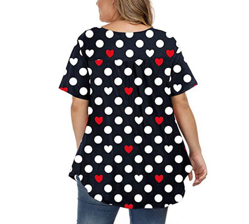 Suures suuruses naiste T-särk Avara lühikeste varrukatega õhuke Armastusega trükitud t-särgid naiste Fat MM pluss suuruses naiste riided suured topid
