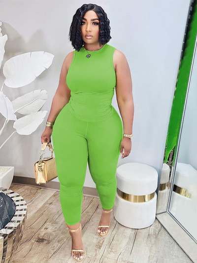 Vasaras uzvalka 2 daļīgie komplekti Sieviešu apģērba augšdaļa un bikšu komplekti Jauni atbilstoši komplekti Sexy Liela izmēra vairumtirdzniecība Dropshipping