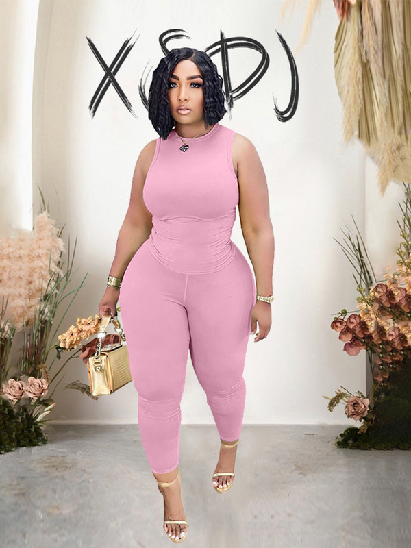 Vasaras uzvalka 2 daļīgie komplekti Sieviešu apģērba augšdaļa un bikšu komplekti Jauni atbilstoši komplekti Sexy Liela izmēra vairumtirdzniecība Dropshipping