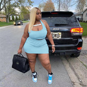 Καλοκαιρινά γυναικεία σετ δύο τεμαχίων χονδρική σετ φορεμάτων Σέξι μπλούζες και κοστούμι φούστας με κοντά σετ casual συν μεγέθη Dropshipping