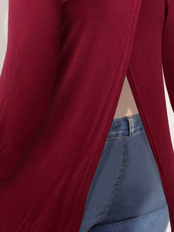 Tricouri Finjani Plus Size Y2k Moda Fără spate Tricou pentru femei Roz și Claret Trim Înălțime Elasticitate Top