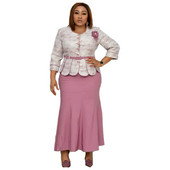 Karstā izpārdošana, 2021. gada Āfrikas tītara stila lielizmēra apdrukāta vērtnes augšdaļa un tērps sievietēm