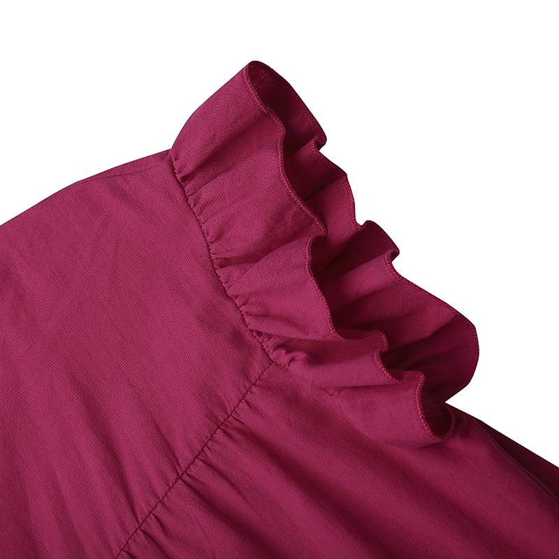 Nyári ruha, nagy méretű női VONDA 2023 Bohém Sundress Alkalmi, bő nyakú, laza pamut fodros ruhák ünnepi parti Vestidos