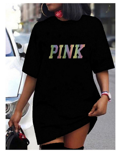 XL-5XL 2023 Καλοκαιρινά Φορέματα σε Μεγάλο Μέγεθος Γυναικεία Ρούχα Street Sexy printing Μίνι φόρεμα με κοντό μανίκι Γυναικεία ρούχα Dropshipping