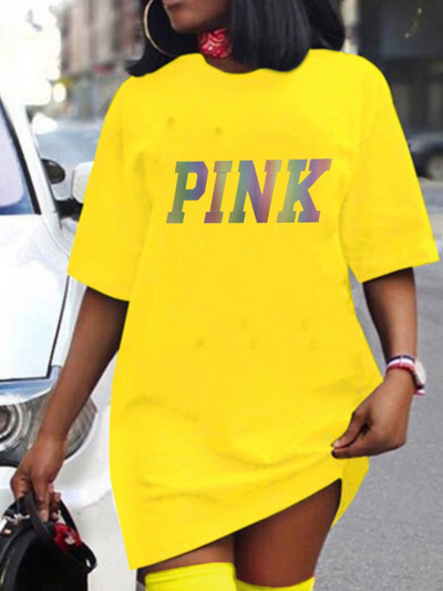 XL-5XL 2023 Καλοκαιρινά Φορέματα σε Μεγάλο Μέγεθος Γυναικεία Ρούχα Street Sexy printing Μίνι φόρεμα με κοντό μανίκι Γυναικεία ρούχα Dropshipping