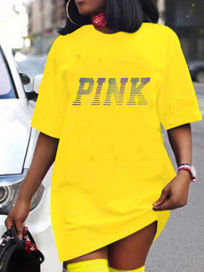 XL-5XL 2023 Καλοκαιρινά Φορέματα σε Μεγάλο Μέγεθος Γυναικεία Ρούχα Street Sexy printing Μίνι φόρεμα με κοντό μανίκι Γυναικεία ρούχα Dropshipping