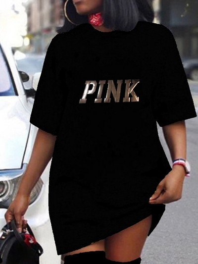 XL-5XL 2023 Καλοκαιρινά Φορέματα σε Μεγάλο Μέγεθος Γυναικεία Ρούχα Street Sexy printing Μίνι φόρεμα με κοντό μανίκι Γυναικεία ρούχα Dropshipping