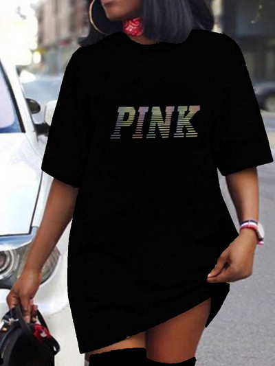 XL-5XL 2023 Καλοκαιρινά Φορέματα σε Μεγάλο Μέγεθος Γυναικεία Ρούχα Street Sexy printing Μίνι φόρεμα με κοντό μανίκι Γυναικεία ρούχα Dropshipping