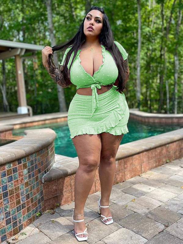 Dámska saténová sukňa s výstrihom do V, krátky top s priliehavým strihom a sexy letným outfitom, veľkoobchod, dropshipping