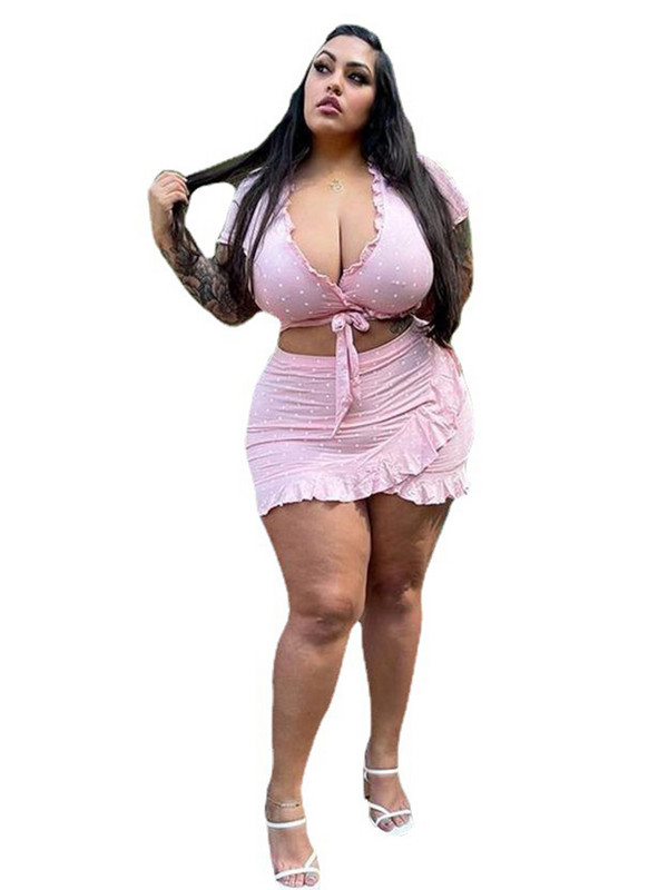 Dámska saténová sukňa s výstrihom do V, krátky top s priliehavým strihom a sexy letným outfitom, veľkoobchod, dropshipping