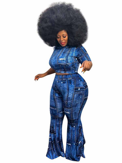 Nyári nagy méretű női ruházat, kétrészes szett rövid ujjú pólók és nadrág szettek Szexi ruhák nagykereskedelme Tömeges kiszállítás