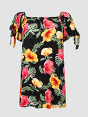 Finjani lielizmēra druka uz pleciem kleita līdz ceļgalam ar kroku aprocēm Sieviešu brīvas taisnas kleitas