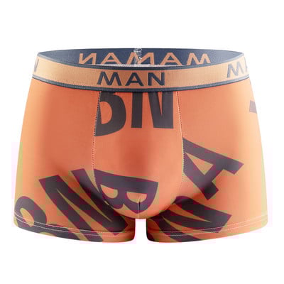 Muške gaćice Bešavne donje gaće s tiskanim slovima Prozračne muške donje rublje Boksačice Modne bokserice veće veličine Muški calzoncillo hombre