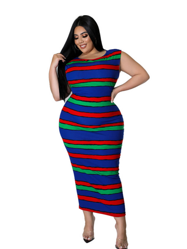 2022. gada vasaras kleitas sievietēm Lielizmēra kleitas Svītras halāti Chic Et élégantes Vairumtirdzniecība Dropshipping