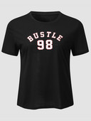 Γυναικεία μπλουζάκι Finjani Blacks Letter Design Sense Fashion Δημοφιλή μπλούζες εκτύπωσης Χαλαρά ρούχα σε μεγάλο μέγεθος