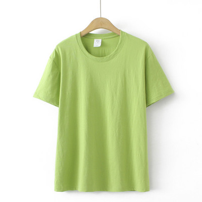 Γυναικείο T-Shirt 2023 Καλοκαιρινό κοντομάνικο βαμβακερό μπλουζάκι Loose Tees Υπερμεγέθη καμπύλη Ρούχα K1-H8086