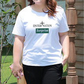 Simplicity Γυναικεία Ρούχα Μονόχρωμη Μπλουζάκι με κοντό μανίκι Casual Plus Size O-Neck Εκτύπωση με φαρδιά πουλόβερ καλοκαιρινές μπλούζες