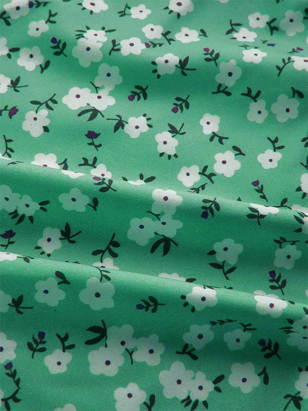 YOINS lielizmēra 2023. gada sieviešu kleita, modes kleita ar īsām piedurknēm vasaras kleitas ar ziedu apdruku Bohēmijas Vestidos ar dziļu V kakla izgriezumu saulainā kleita L-4XL