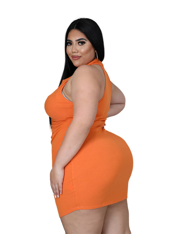 2022. gada vasaras ballīte Sieviešu lielizmēra ikdienišķa retro stila gurnu svārki Seksīgi V veida kakla izgriezuma, mini, masīva kleita, vairumtirdzniecība, piegāde