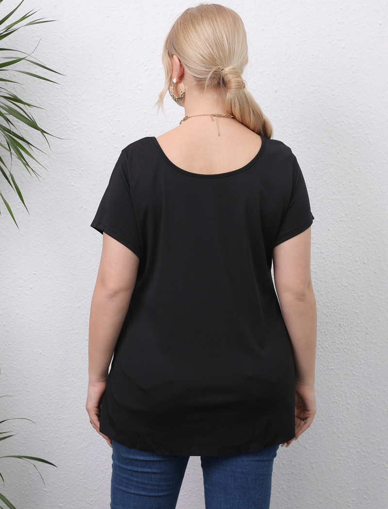 2022. gada jauns sieviešu lielizmēra T-krekls ar īsām piedurknēm Vasaras drēbes Liela, liela, masīva apģērba augšējais ielu apģērbs sievietēm