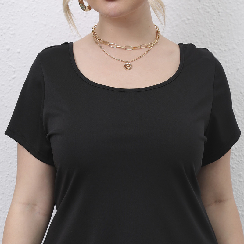 2022. gada jauns sieviešu lielizmēra T-krekls ar īsām piedurknēm Vasaras drēbes Liela, liela, masīva apģērba augšējais ielu apģērbs sievietēm