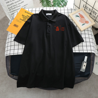 DUOFAN sieviešu lielizmēra polo krekli T-krekls ar īsu piedurkņu apkakli.