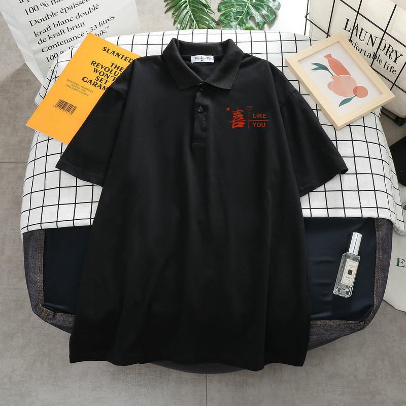 DUOFAN sieviešu lielizmēra polo krekli T-krekls ar īsu piedurkņu apkakli.