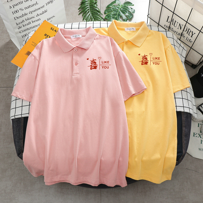 DUOFAN sieviešu lielizmēra polo krekli T-krekls ar īsu piedurkņu apkakli.