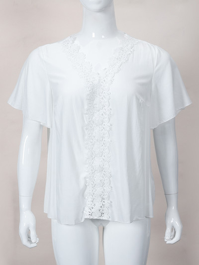 Γυναικείες μπλούζες Finjani Y2k Plus Size Snow White Γυναικείο κομψό μπλουζάκι με στολισμένη δαντέλα 2022 Fashion Top