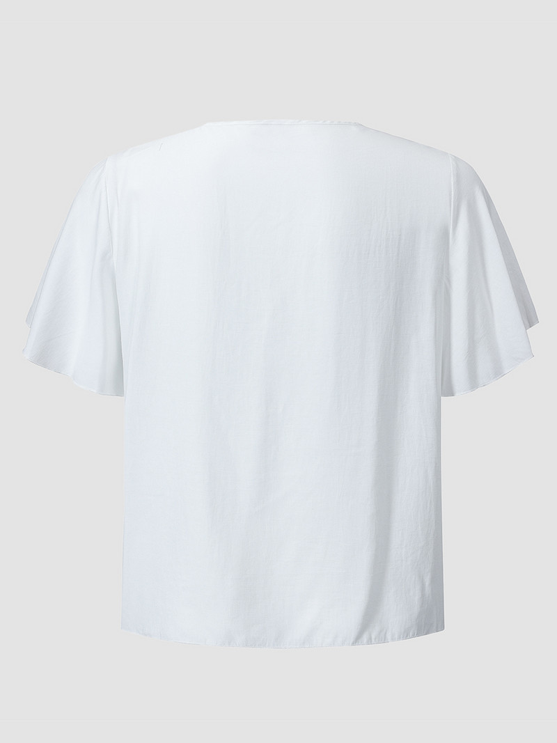 Γυναικείες μπλούζες Finjani Y2k Plus Size Snow White Γυναικείο κομψό μπλουζάκι με στολισμένη δαντέλα 2022 Fashion Top