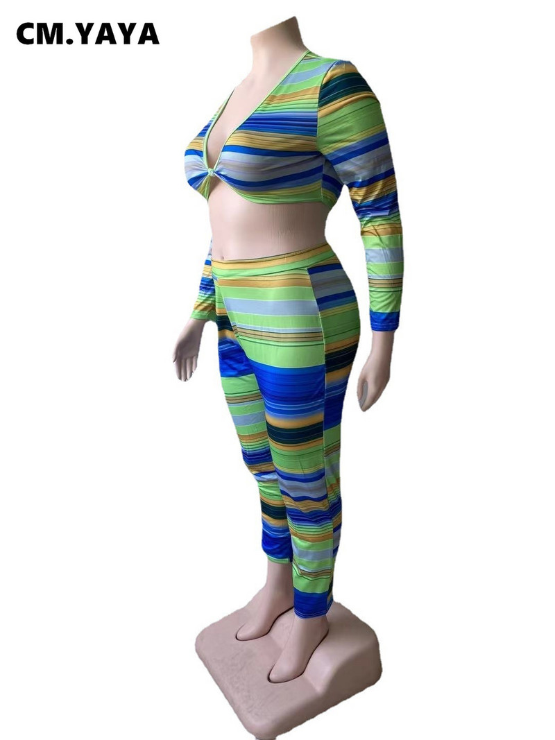 Lemon Gina sieviešu lielizmēra komplekti ar apdruku dekoltē apgriezti topi + šauras bikses, divi 2 daļīgi komplekti Seksīgi nakts tērpi, modes rudens