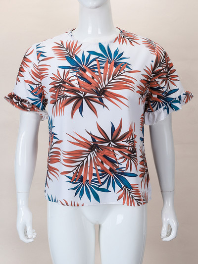 Finjani nyomott póló, bő, rövid ujjú, divatos póló Nyári csinos és olcsó női nagy méretű ruházat