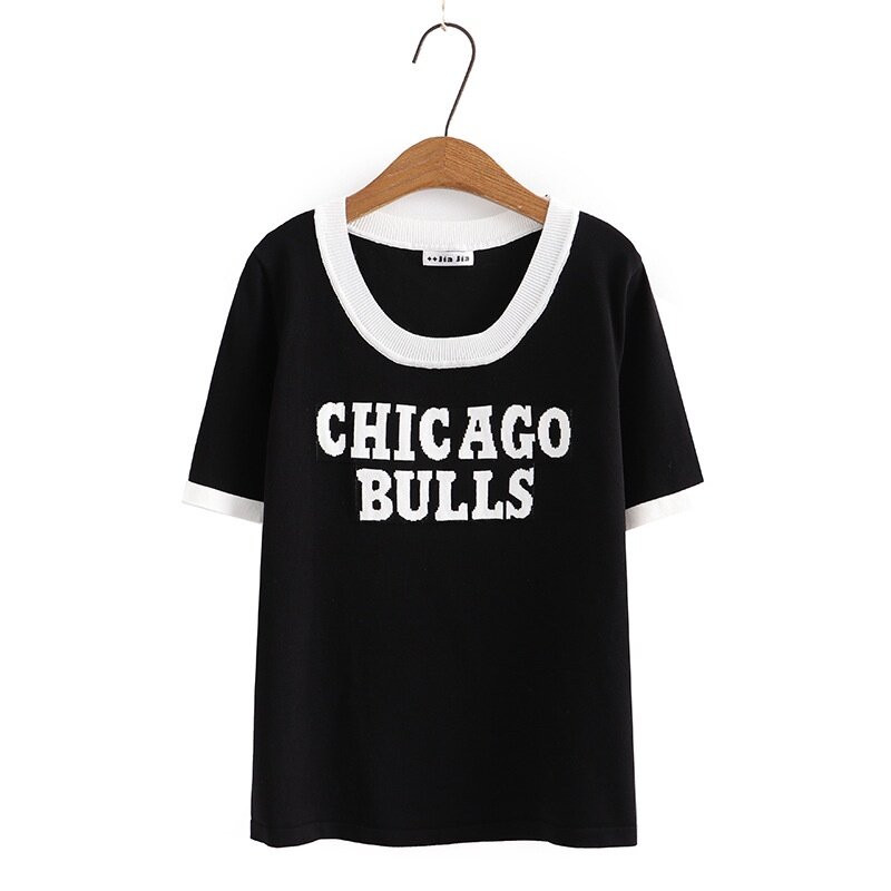 Nagy méretű női rövid ujjú nyári ingek Túlméretes kötött női fehér fekete felsők túlméretezett vintage vékony felső