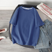 DAYIFUN Sieviešu jauni lielizmēra T krekli Matēts biezs krekls T-krekls ar īsām piedurknēm brīvs korejiešu iekšējais sieviešu apģērbs