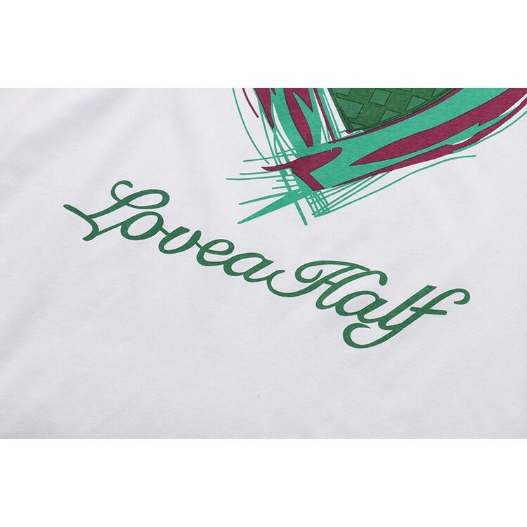 Lielizmēra sieviešu vasaras T-krekli ar sirsniņu apdruku Lielizmēra sieviešu topi A-līnijai Modes pilnas kokvilnas A-līnijas T-krekli