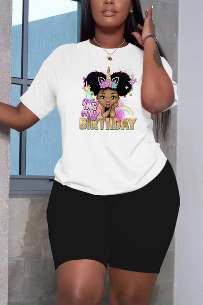 Hétköznapi, 5xl-es, nagyobb méretű készletek, nyakú felső és rövid nadrágok, divatos, nyomott ruhák nőknek, 2 részes szett nagykereskedelmi szállítás