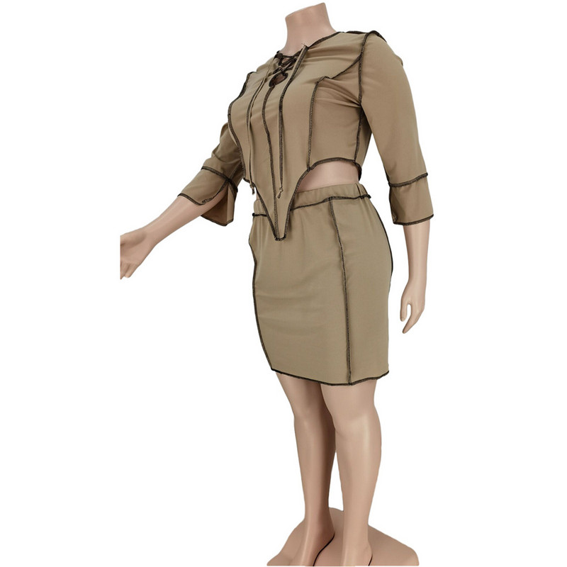 Liela izmēra sieviešu apģērbi, 2 daļīgie svārki sievietēm