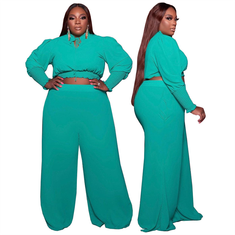 Γυναικεία ρούχα σε μεγάλα μεγέθη σετ δύο τεμαχίων μακρυμάνικο μπλουζάκι και παντελόνια σετ φόρμες Streetwear Χονδρική Dropshipping