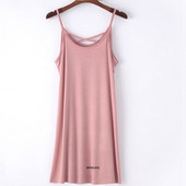 Liela izmēra 8XL, 150 kg Sieviešu spageti siksniņa, gara kleita bez piedurknēm vasaras modāla kleita vienkrāsaina mājas kleita, liela sieviešu kleita