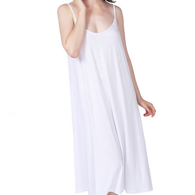 Liela izmēra 8XL, 150 kg Sieviešu spageti siksniņa, gara kleita bez piedurknēm vasaras modāla kleita vienkrāsaina mājas kleita, liela sieviešu kleita