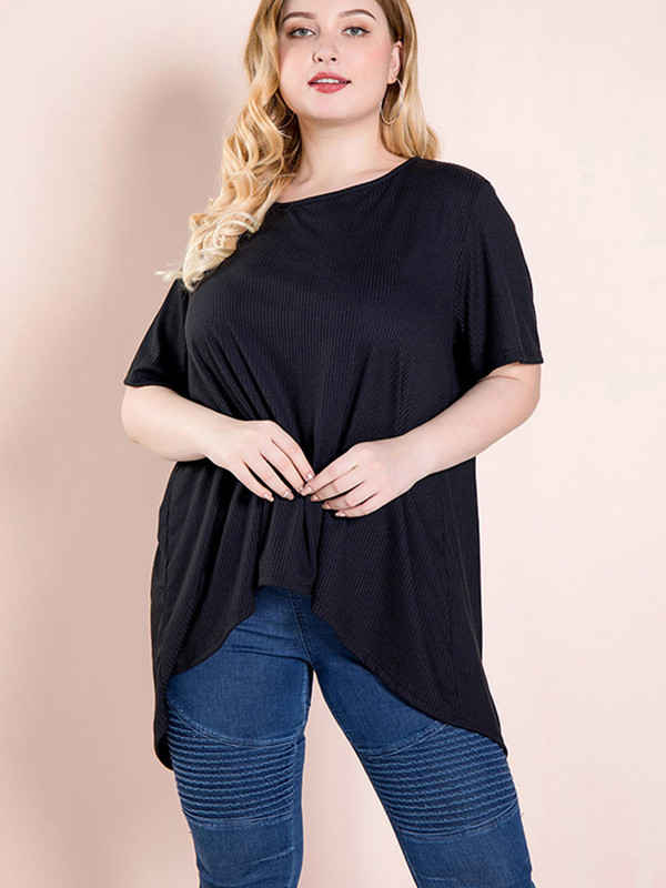 Liela izmēra birojs Sieviešu modes ar garām piedurknēm Ikdienišķas vienkrāsainas Topi Sieviešu Vasara blūzei Krekli Seksīgas pret kakla blūzes