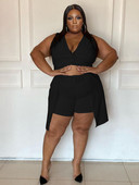 Vasaras apģērbi sievietēm Eleganti tērpi Sieviešu Sexy Lielizmēra Divdaļīgi Komplekti Ikdienas šorti un Top Komplekti Vairumtirdzniecība Lielapjoma piegāde