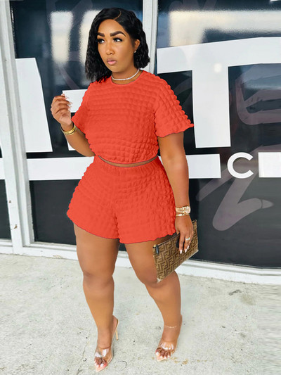 Divdaļīgie komplekti Sieviešu apģērbs Vasaras ikdienas šortu komplekti Curve Lielizmēra atbilstības komplekti Topi un šorti Vairumtirdzniecība Dropshipping