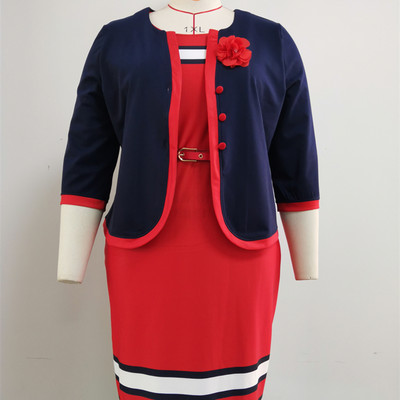 2021 Hot Sale African Turkey Style Plus Size ριγέ εμπριμέ τοπ και κοστούμι για γυναίκες