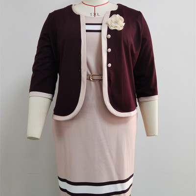 2021 Hot Sale African Turkey Style Plus Size ριγέ εμπριμέ τοπ και κοστούμι για γυναίκες