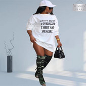 Női pulóver Nagy méretű ruhák Betűs hosszú ujjú miniruhák Téli ruhák Divat Utcai ruházat Nagykereskedés Csepp vásárlás